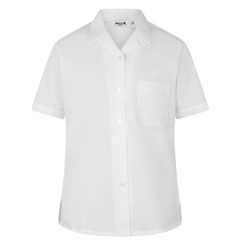 Girls' Blouse - Revere Collar  (Twin Pack) Short sleeves