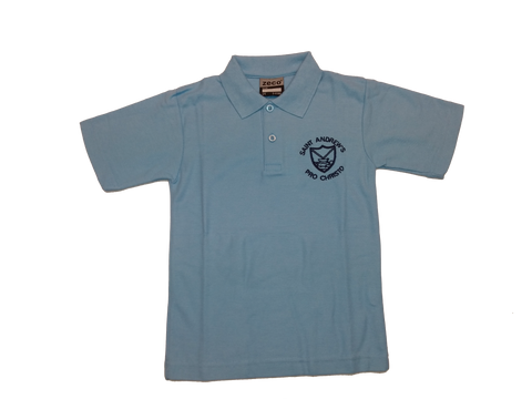St. Andrew's Sky Blue Polo Shirt