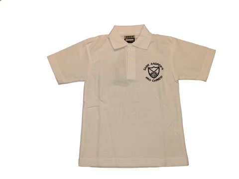 St. Andrew's White Polo Shirt
