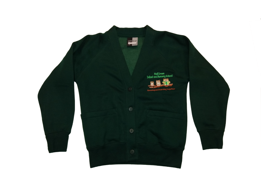 Hall Green Primary School Sweatshirt Cardigan – MIDLAND SCHOOLWEAR